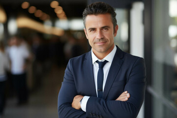 Fototapeta premium Handsome middle aged businessman.