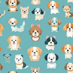 seamless pattern of Dog