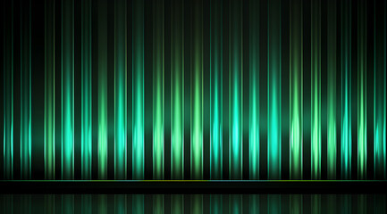 Abstract design with glowing green neon stripes, creating a mesmerizing and modern wallpaper.