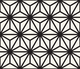 Vector seamless pattern. Repeating geometric elements. Stylish monochrome background design.