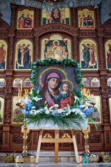 Obraz premium virgin mary and jesus