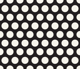 Vector seamless pattern. Repeating geometric elements. Stylish monochrome background design.