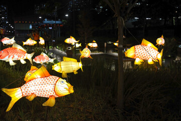 Oct 4 2023 the Lantern Festival at Tung Chung Promenade