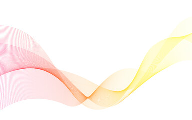 オレンジの抽象的な曲線