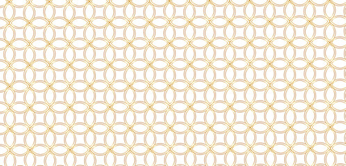 Luxury gold seamless geometric line floral circle abstract pattern design vector. Christmas background vector.