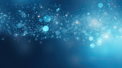 blue abstract background with bokeh