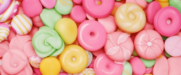 Fototapeta na wymiar colorful jelly candies