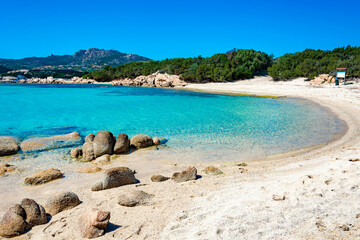 Beautiful beach in sardinia, costa smeralda