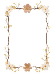 Sakura Flower Border Frame