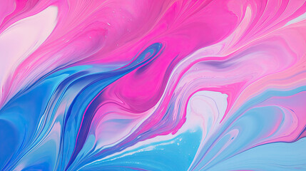 Fototapeta na wymiar Abstract blue pink paint background. Acrylic texture with marble pattern, Pink blue color with liquid fluid marbled paper texture banner painting texture.Natural Luxury. Style incorporates the swirls 