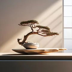 Selbstklebende Fototapeten Art of bonsai tree growing  © Marina