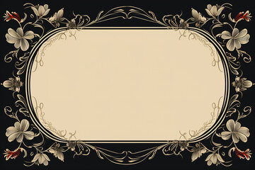 Floral Invitation Frame