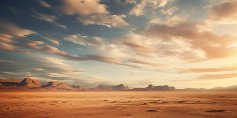 Amazing nature landscape of desert - obrazy, fototapety, plakaty