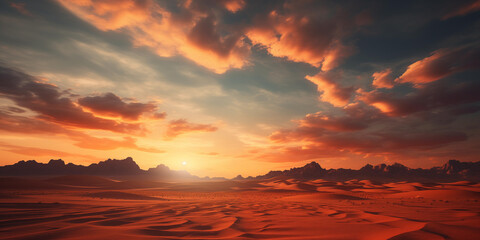 Amazing nature landscape of desert