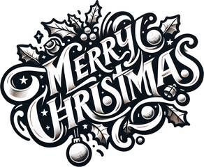 background with a tattoo calligraphy, christmas