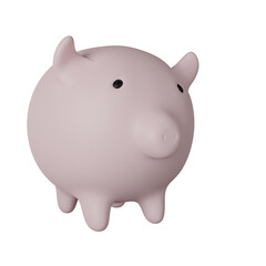 Pig 3D Icon Illustration