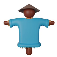Scarecrow 3D Icon Illustration