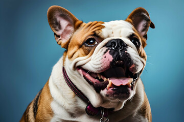 Fototapeta premium portrait of a dog on studio background