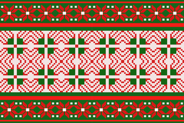 Traditional ethnic,geometric ethnic fabric pattern for textiles,rugs,wallpaper,clothing,sarong,batik,wrap,embroidery,print,background,vector illustration. christmas,new year pattern.