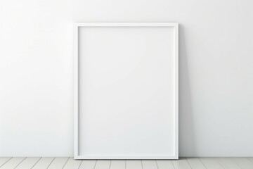Empty wall in home interior with empty picture for your text or picture