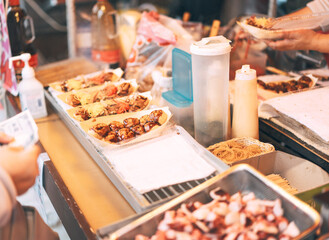 Takoyaki japanese food popular menu
