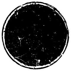 Circle grunge stamp element with a transparent background
