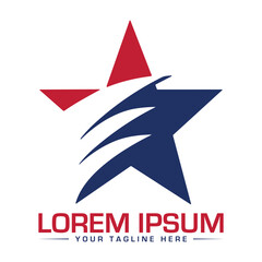 Obraz premium Star Logo Design Unique and Modern Logo Design