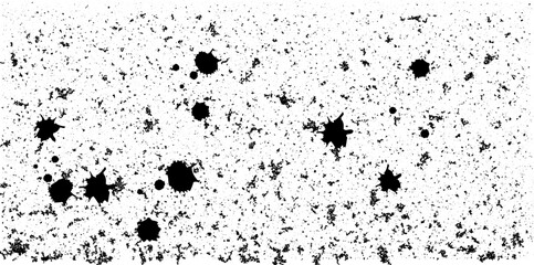 Ink grunge texture background with splatter effect