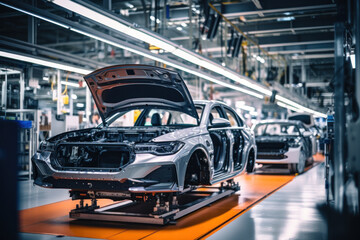 Automated assembly line for robot manipulators for the production of high-tech electric vehicles running on clean energy