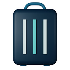 Luggage 3D Icon Illustration