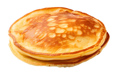 Plain pancakes PNG file on isolated background