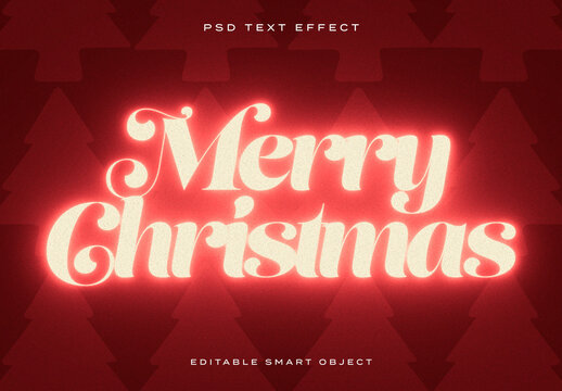 Illuminated Christmas Text Effect