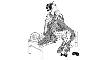 浮世絵　女性　その103