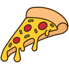 illustration of a pizza