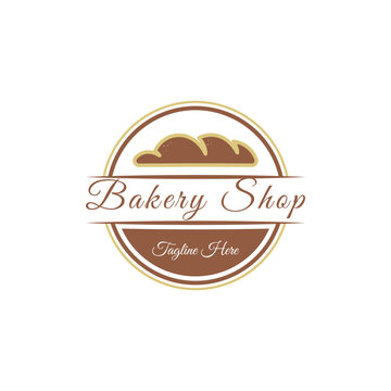 Retro vintage cake bakery logo design ideas