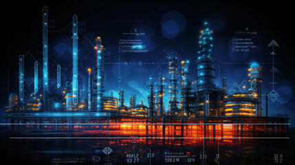 Integrated Petrochemical Infrastructure: Power Plant Refinery, Storage Facilities, and Demand Price Insights in Oil & Gas Production