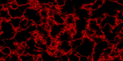 Red liquid wave in lava red on black background. Luxury fire frame background for design. Lava red on black background. High-quality modern art.