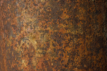 Rusty orange background metal texture
