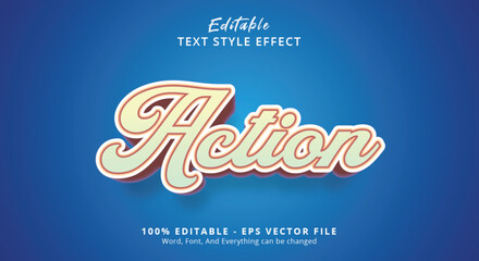action text effect editable text style