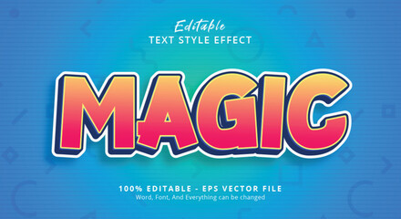 magic text effect editable text style