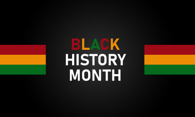 Black History Month, banner, vector illustration