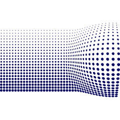 Halftone Dotted Shape