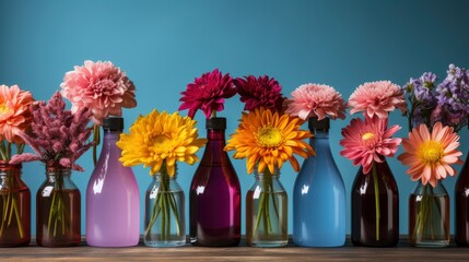 Set Cleaning Supplies Utensils Spring Flowers, HD, Background Wallpaper, Desktop Wallpaper