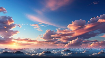 Sky Background On Sunset Nature Abstract, HD, Background Wallpaper, Desktop Wallpaper
