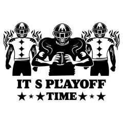 It’s Playoff Time SVG, Football svg, American Football Player Svg, football team, Football Season Svg, svg for cricut
