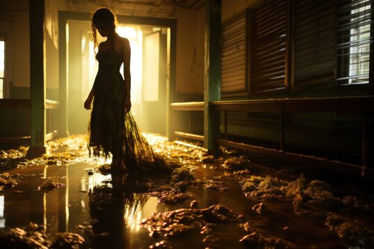 Solitary Beauty Amidst Desolation and Decay Generative AI