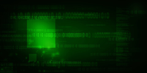 Fototapeta premium 2d illustration Abstract futuristic electronic circuit technology background 