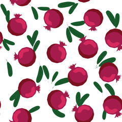 Pomegranate pattern, Happy and sweet New Year Shana Tova with pomegranates and seeds