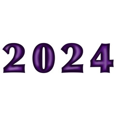 2024 Purple happy new year
