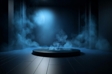 Stage Background Images with Light Dark Light Blue